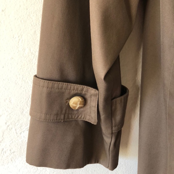 Fleet Street Long Belted Trench Coat Size 14 - Picture 4 of 8